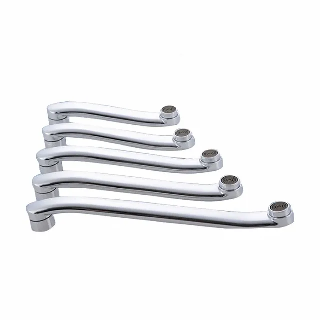 ก๊อกน้ําห้องครัวผนังรั่วอะไหล่ซ่อม Movable Connector Water Outlet ข้อศอก S-bend หลอด Bubbler ท่อน้ํา 6