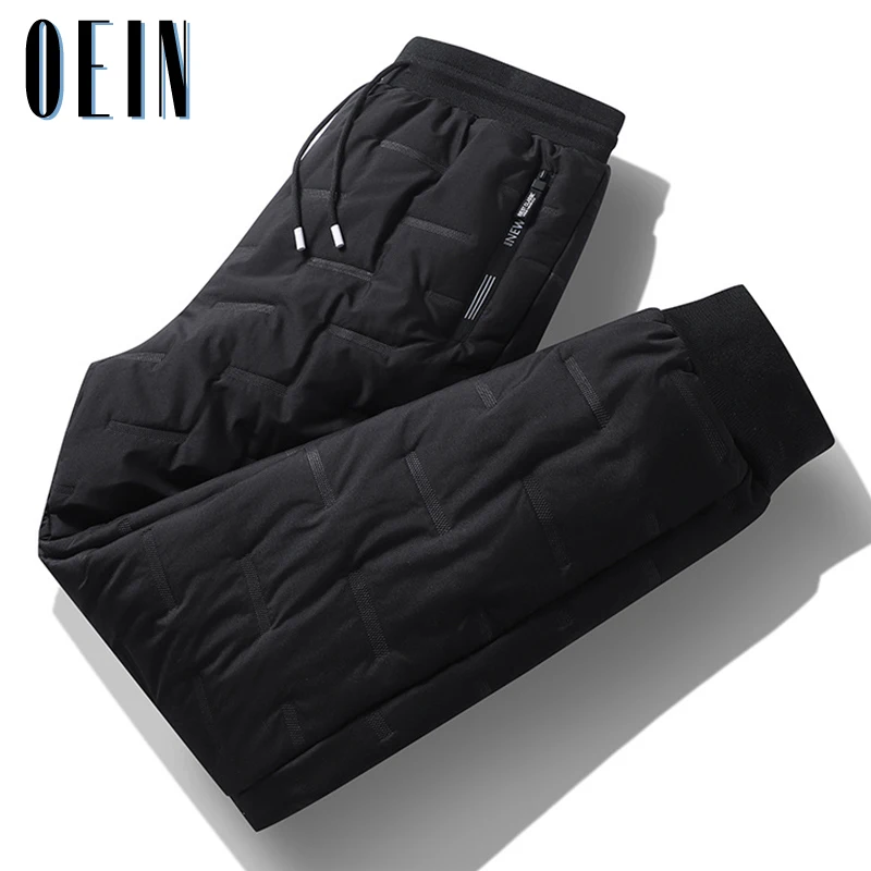 2022 Winter Down Padded Pants Men Thicken Warm Down Pants Mens New