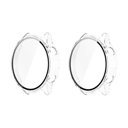 Premium Anti-Scratch Shockproof Screen Protector Case - 2 Pack for Smartwatch Protection (Clear Clear)