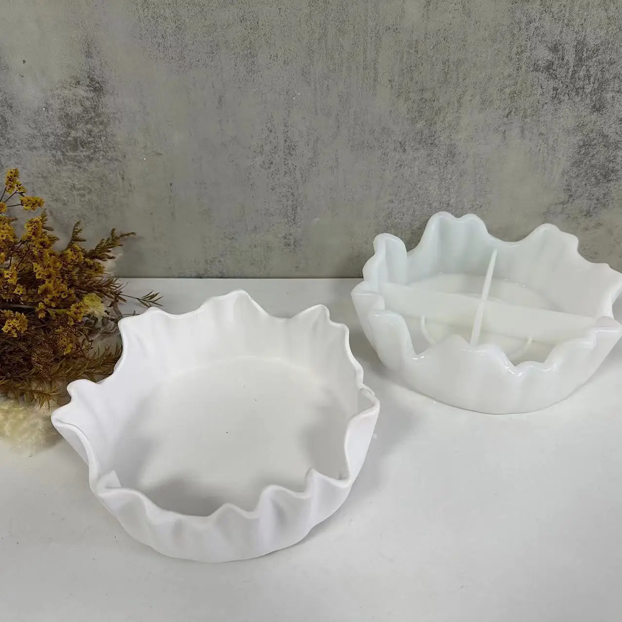 불규칙한 모양의 DIY 쥬얼리 화장품 보관 용기 실리콘 몰드 다육 식물 화분 만들기 실리콘 몰드