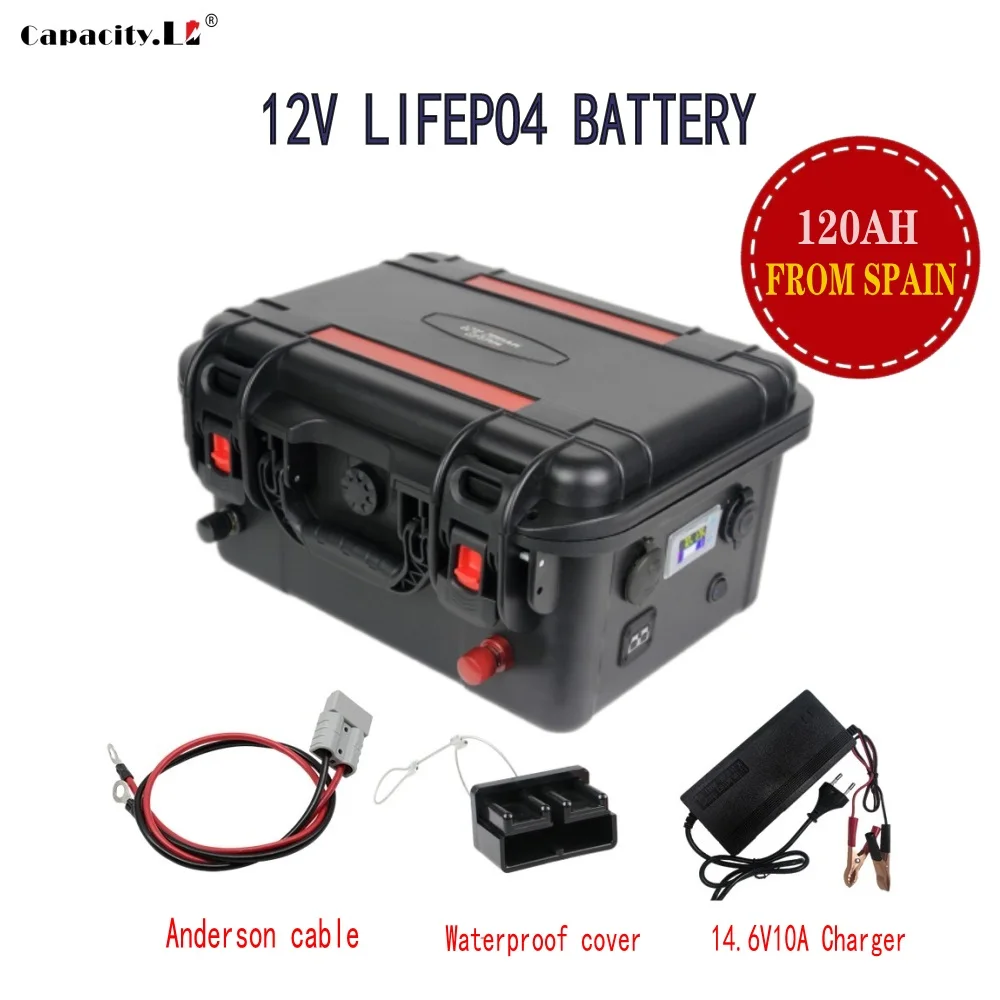 Batterie LiFePO4 12V 150Ah, Rechargeable Au Lithium Fer Phosphate, Neuve, Générique