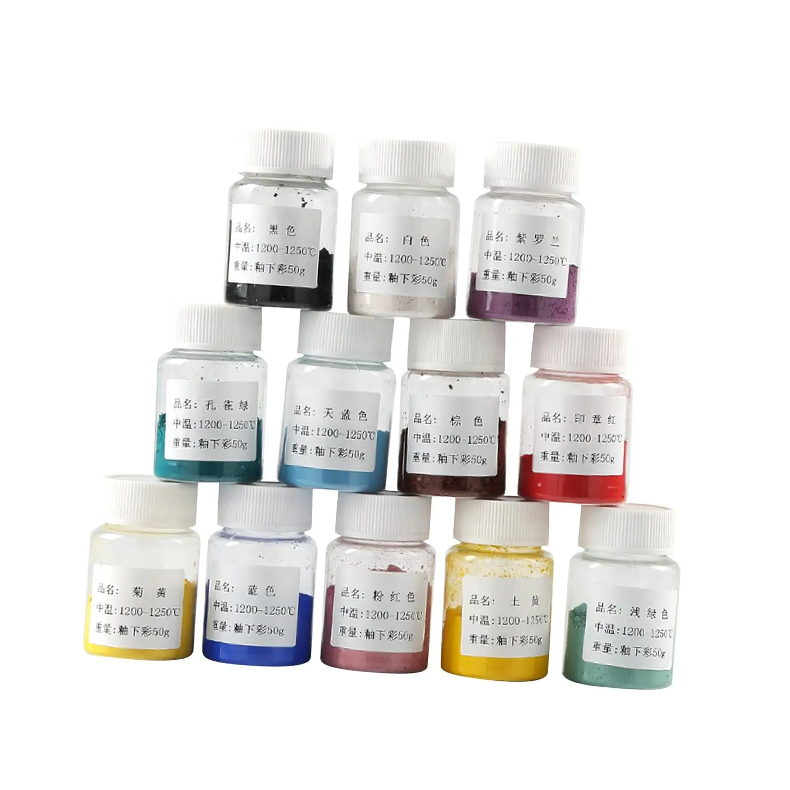 

12Pcs Ceramic Clay Pigment Assorted Colors Ceramic Glaze Paint Ceramic Underglaze Paint Colors for Greenware Kid Gallery Worker