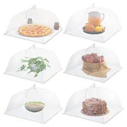 Outdoor Picnic Food Covers - Pop-Up Mesh Tents for Freshness and Protection (6 PCS)