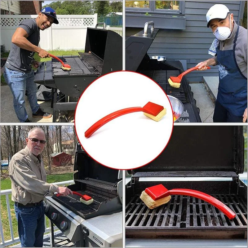 Grill Cleaner Bbq Brush Scraper Safe Restaurant Outdoor Kit Fire