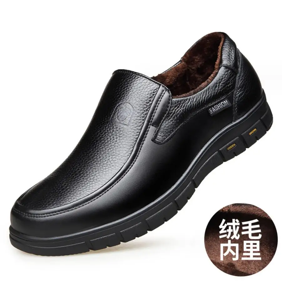 

Genuine Leather Men Snow Boots Outdoor Shoes For Men Winter Botines Keep Warm Mens Ankle Boots Botas Para Hombre Erkek Bot