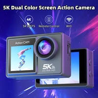 5K 30FPS Action Camera 4K 60FPS Dual Screen 170° Wide Angle 30m Waterproof Sport Camera with Remote Control Bicycle Diving Cam 1