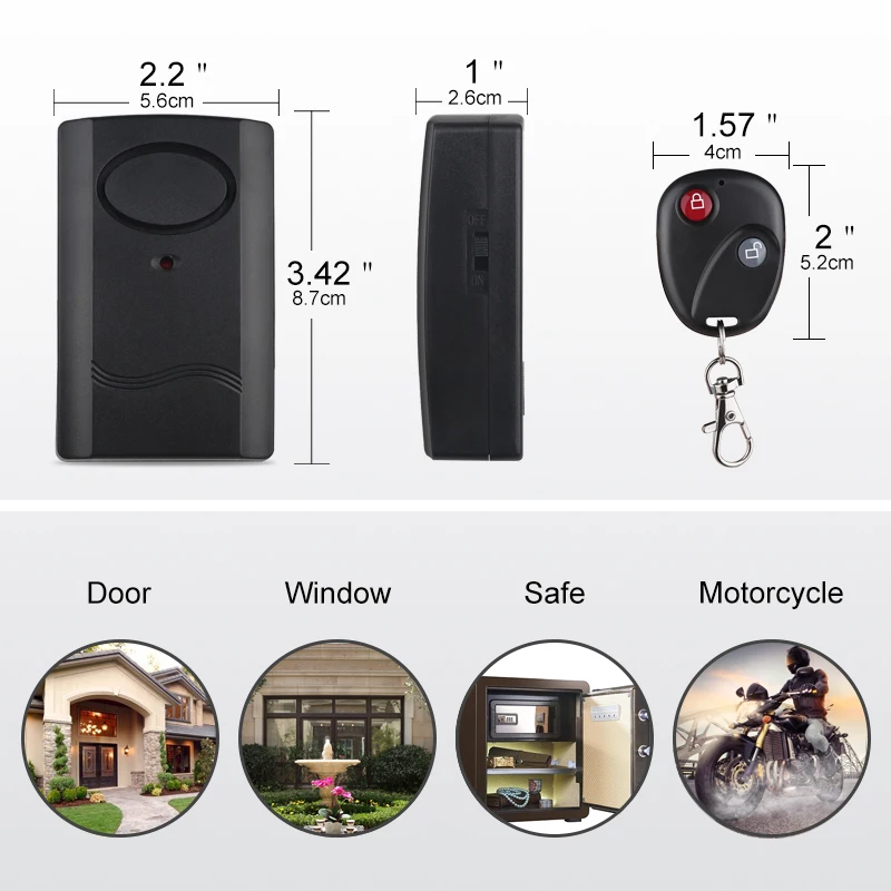 120db 9V Motorcycle Anti-theft Alarm System Moto Securiti Alarm System Remote Control Motorcycle Without Installation motorcycle alarm anti theft alarm remote control