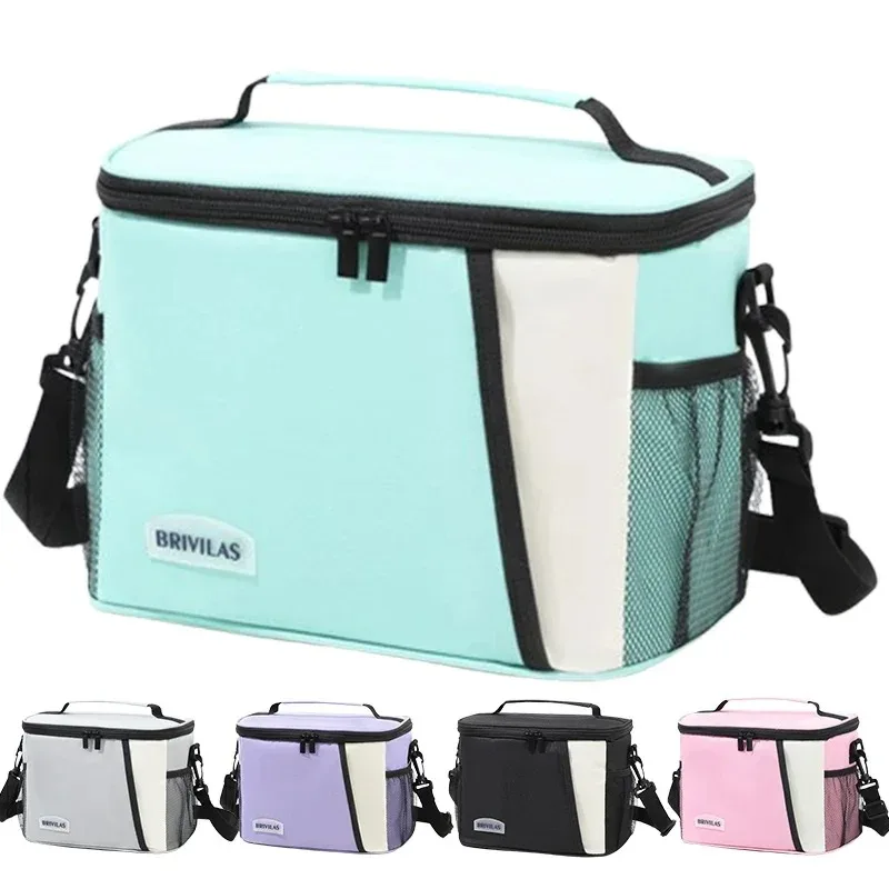 Insulated Portable Lunch Bag with Storage Compartment - Durable and Stylish
