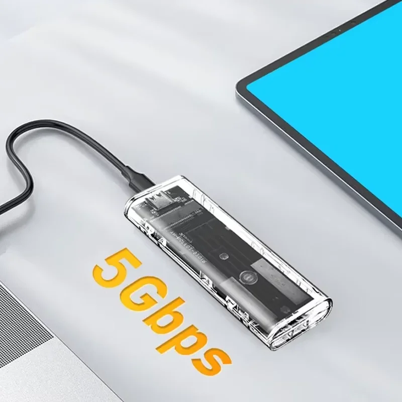 M2 SSD Enclosure M.2 NGFF SATA SSD Enclosure Adapter USB 3.1 Gen1 5Gbps to NGFF SATA Solid State Drive External Enclosure for SSD 2242/2260/2280 m2 ssd enclosure