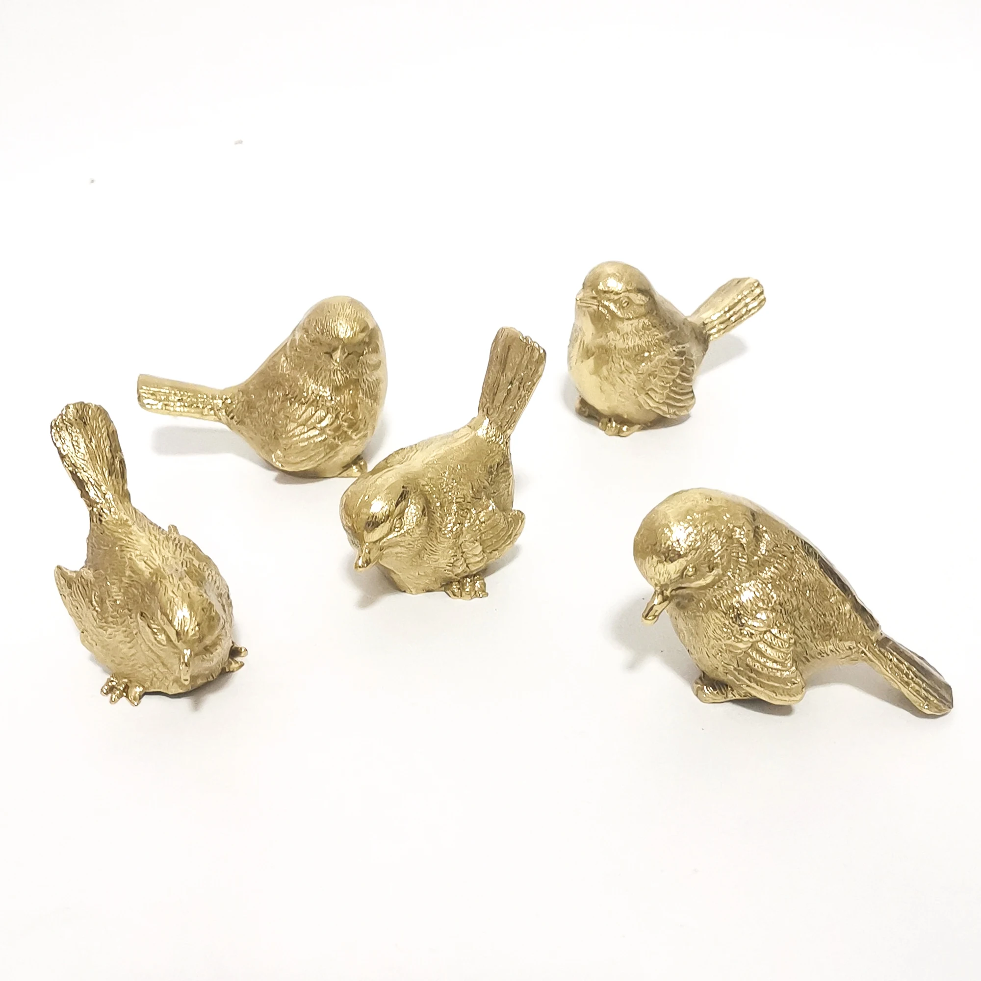 CreativeSolidBrassFurnitureHandlesCuteBirdShapedDrawerKnobs