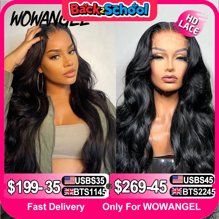 Human hair wigs glueless real HD lace closure wigs for women