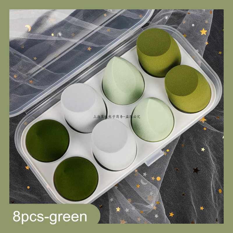 8pcs green and box