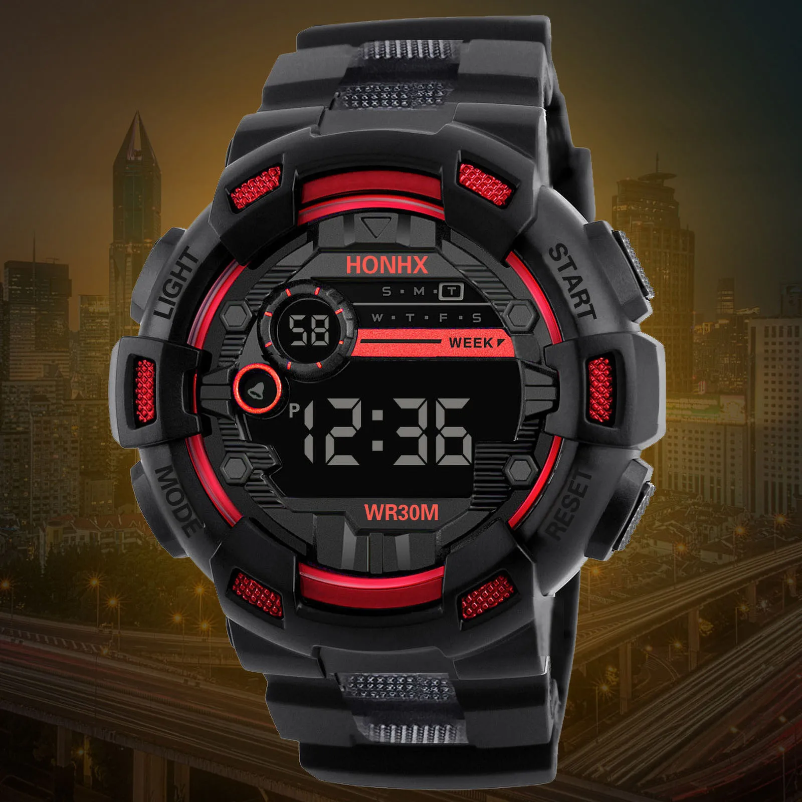 2022 Fashion Men's LED Digital Watch Date Sport Outdoor Electronic Watch for Men Shockproof Military Watches relogio masculino