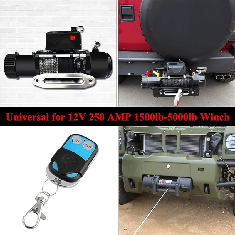 ATV For Jeep 12/24V 무선 전기 윈치 원격 제어 키트-핸드셋 스위치 다목적 컨트롤러