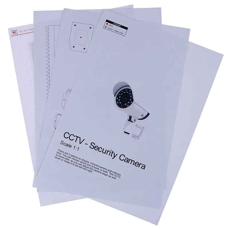 1:1 Paper Model Fake Security Dummy Surveillance Camera Security Model Puzzles