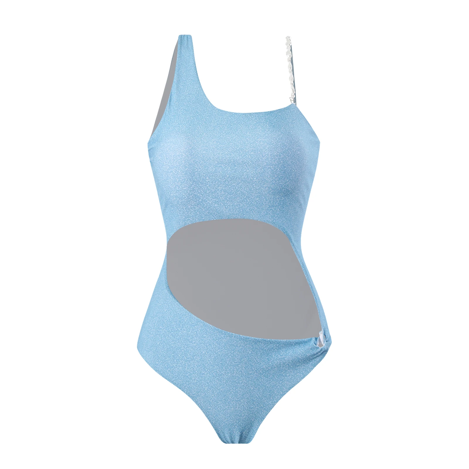 

2023 Europe and the United States new one-piece swimsuit women conservative slim retro-printed steel support hard bag swimsuit