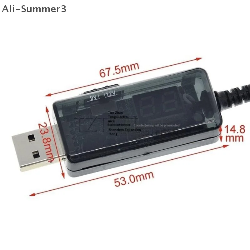USB 부스트 컨버터 DC 5V  9V 12V USB 스텝업 컨버터 케이블 + 전원 공급 장치/충전기/전원 컨버터용 3.5x1.35mm 커넥터