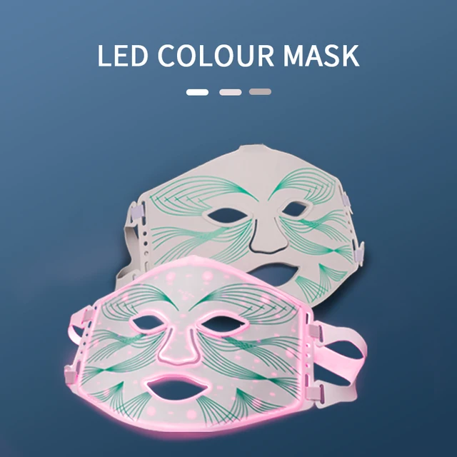 7 Colors LED Face Mask Red Light Therapy Silicone Anti Aging Advanced Photon Mask for Skin Rejuvenation Anti Acne Pore 3
