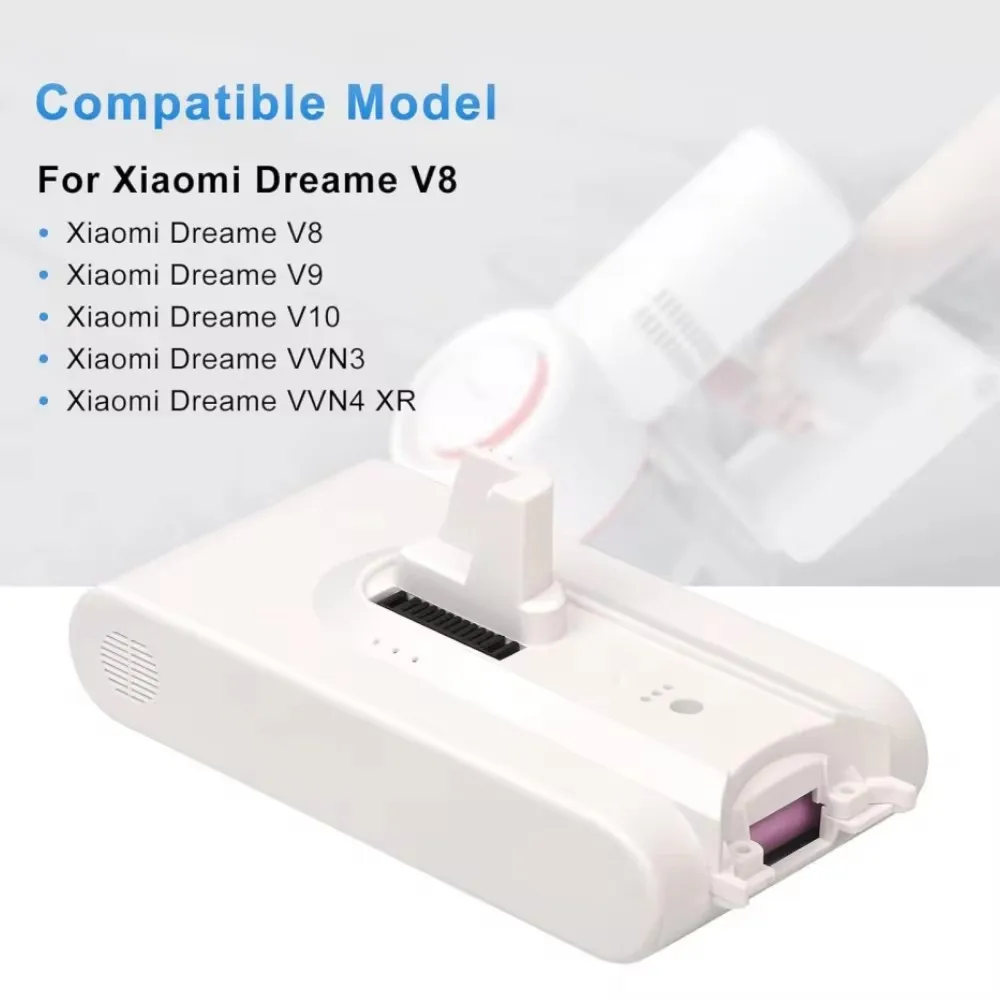 Original 5000mAh battery For Dreame V9 V9P XR V10 VVN3 VVN4 V8 Replacement Battery Handheld Cordless Vacuum Cleaner Accessory 6