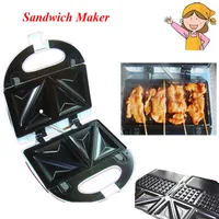 700w power sandwich machine with food grade non-stick coating plate can cooke 2 pcs together Small Breakfast Toaste 1
