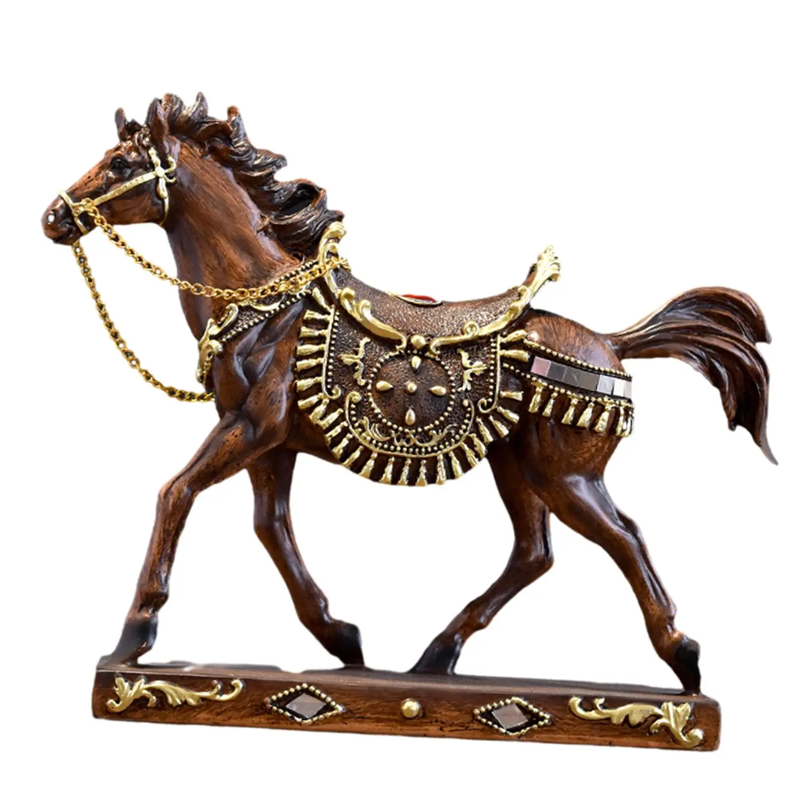 Horse Statue Micro Landscape Horse Ornament Collection Figurine for Bedroom Home Furniture Desk Decoration Animal Lovers