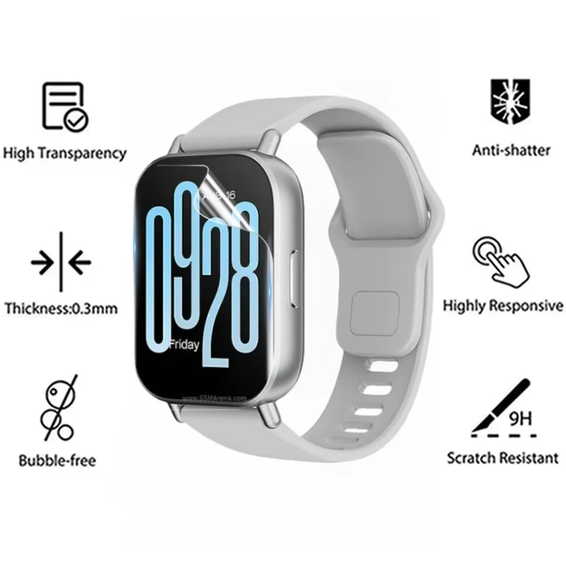 Screen Protector 1-5PCS Hydrogel Film For Redmi Watch 3 5 Active Watch 4 3 Lite Protective Film Anti Scratch Screen Protector Redmi 5Active