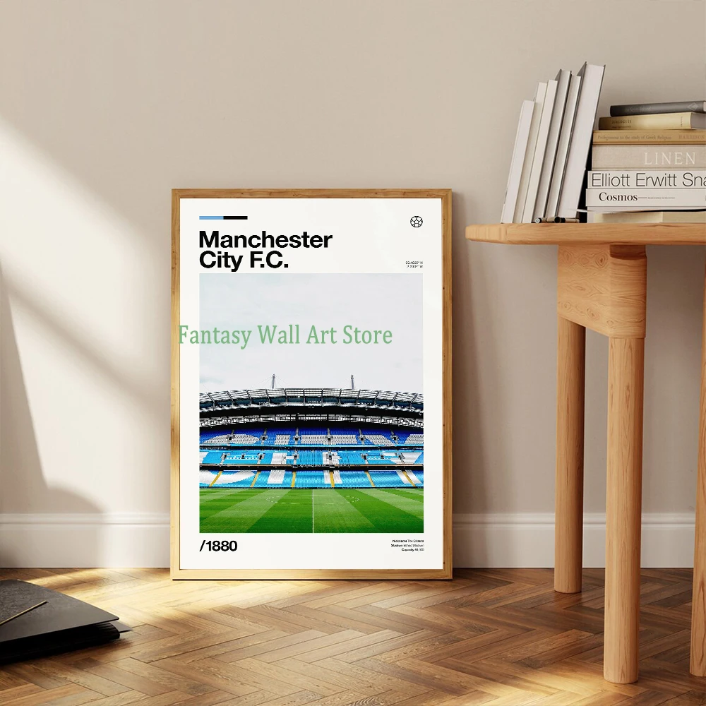 Stadium Football Fans Minimalist Canvas Wall Art Decor Poster