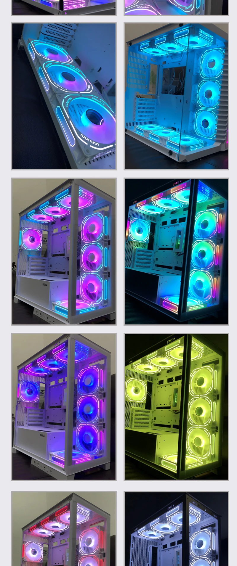 120mm PWM PC Computer Case Fan 5V 3Pin Sync Argb Quiet Cooling Fans