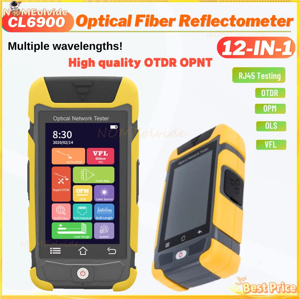 Mini riflettometro in fibra ottica OTDR ZEYE280 con 9 funzioni VFL OLS OPM Mappa eventi 24dB per 64 km Mappa eventi Test cavo Ethernet  509