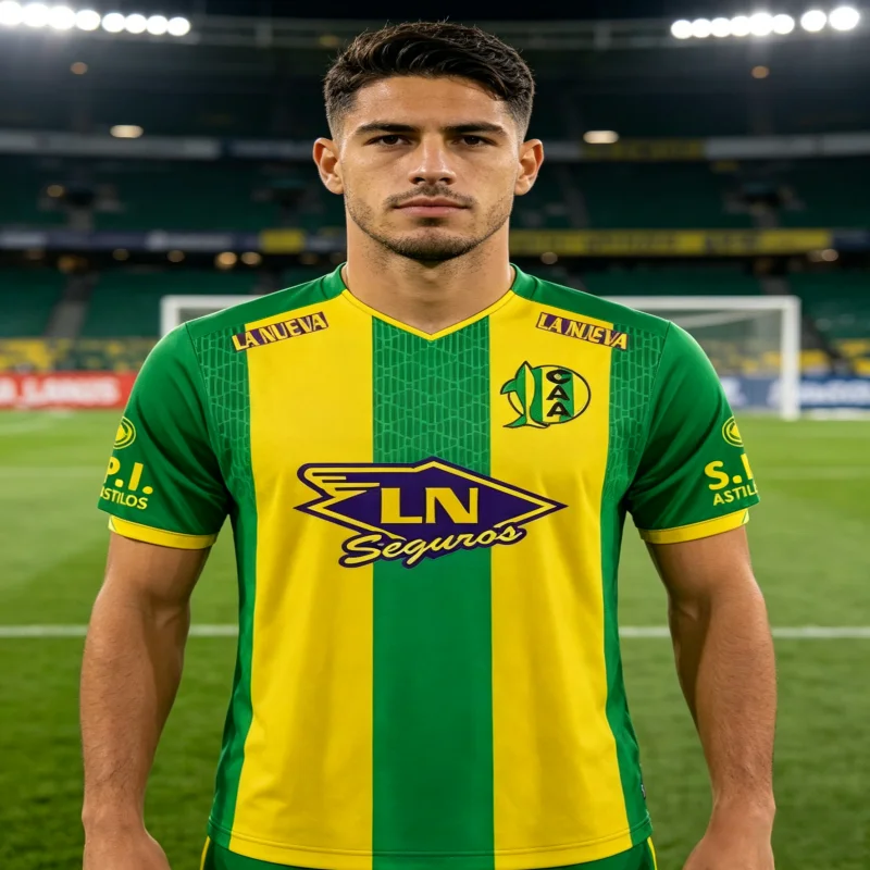 2026 Neues Eltern-Kind-Outfit Argentinien CA Aldosivi 2019-20 Saison Heimtrikot 3D-gedrucktes Sport-Freizeit-T-Shirt Familien-Kinder-T-Shirts