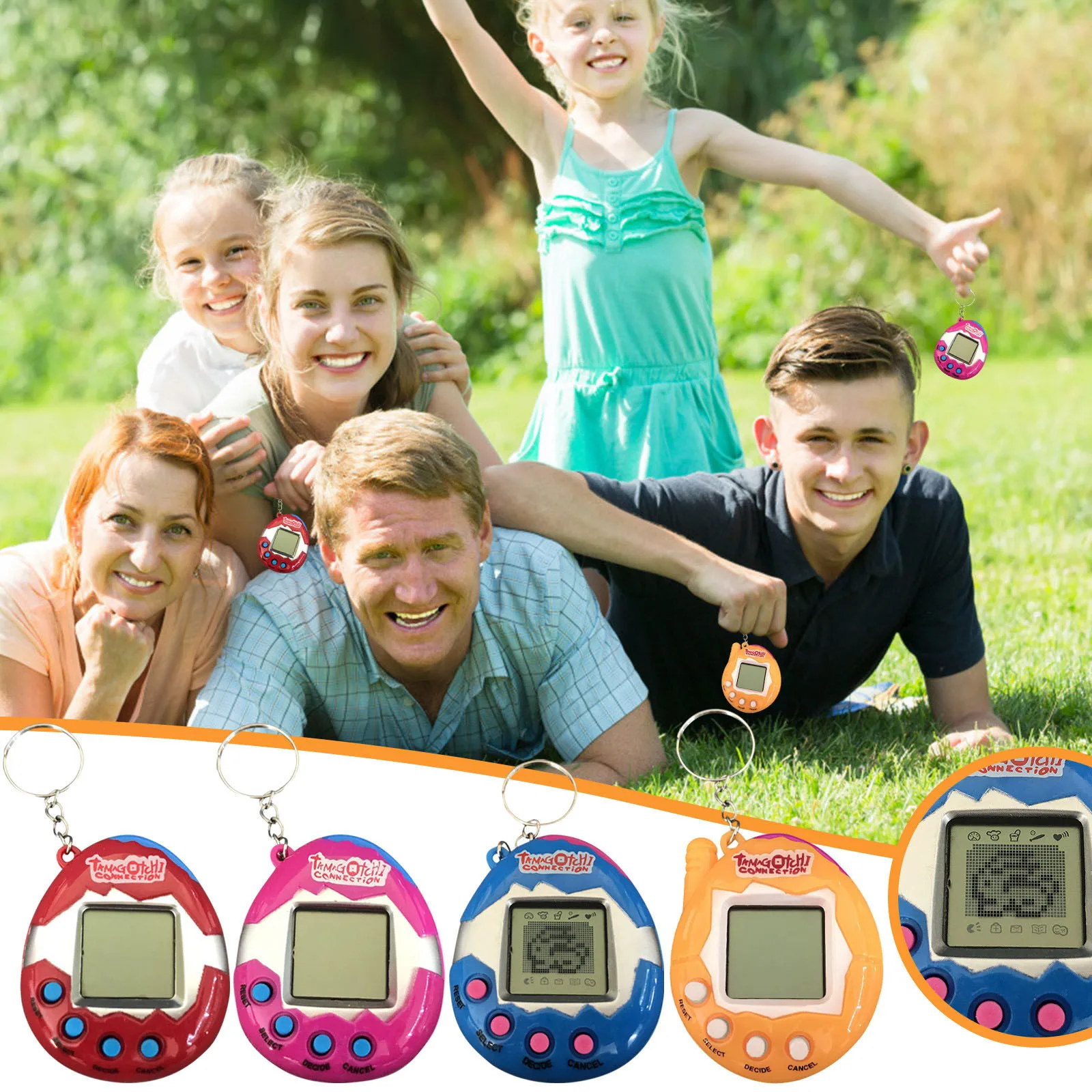 

49 Pets In One Virtual Pet Cyber Pet Toy Funny Kids Electronic Digital Interactive HD Color Screen E-pet Children's Gifts