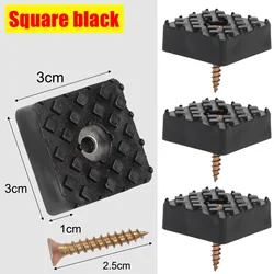 Non - Slip Floor Protector Pads with Screw for Furniture and Cabinets (Square black)