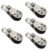 5pcs Stainless Steel Pulley Block Hanging Wire Towing Wheel Lifting Rope for Crane Marine Sailing Yacht Ship 1