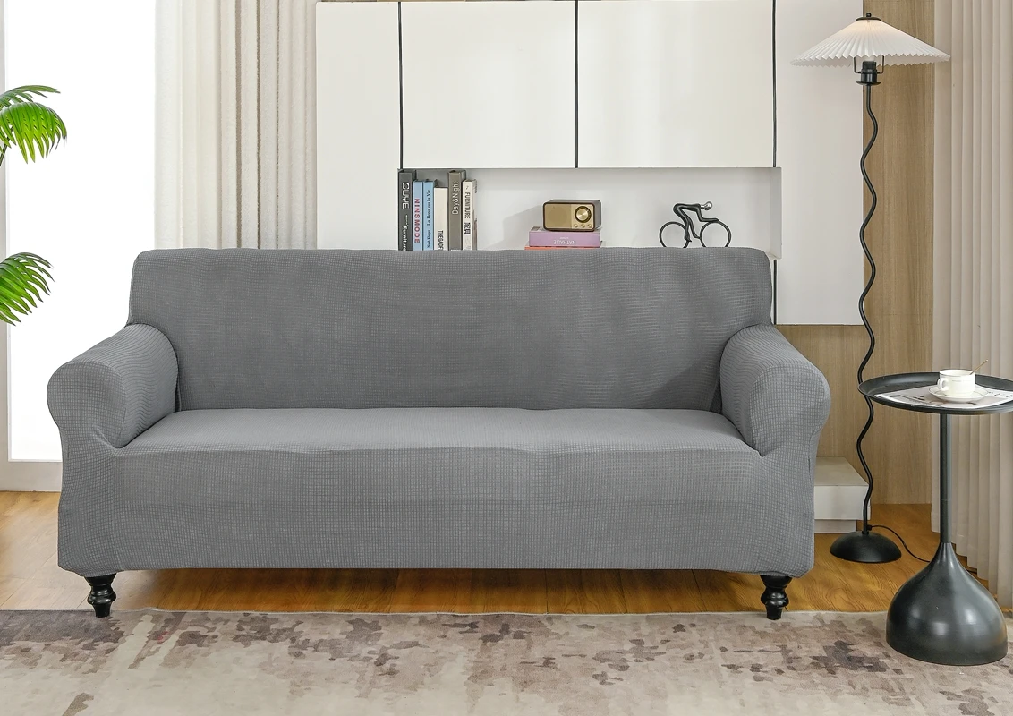 Waterproof Jacquard Sofa Cover for Lvingroom Bedroom L Shape Adjustable Couch Cover 1/2/3/4 Seate Elastic Slipcover Sofa Cover 5