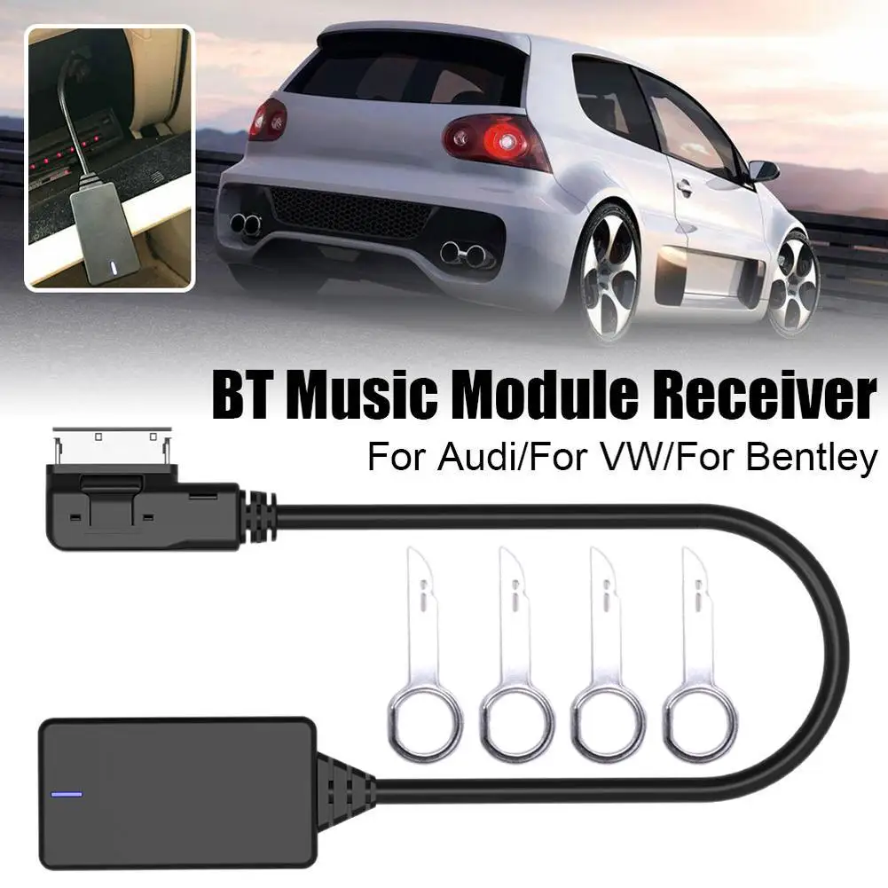 

AMI MMI MDI Interface Bluetooth 5.0 Audio Music Input Adapter AUX Receiver Cable Adapter for Audi Q5 A7 S5 Q7 A6 A8