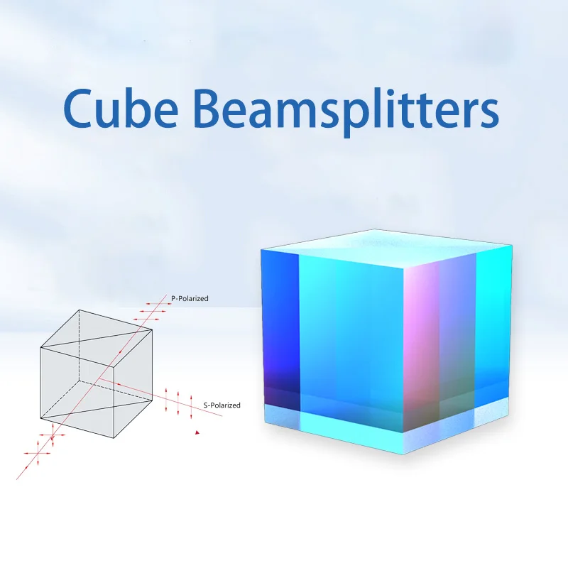 Optical Prism 1 inch Glass Cube Beamsplitters 50R/50T Splitting Polarization Customization optical prisms photography prism