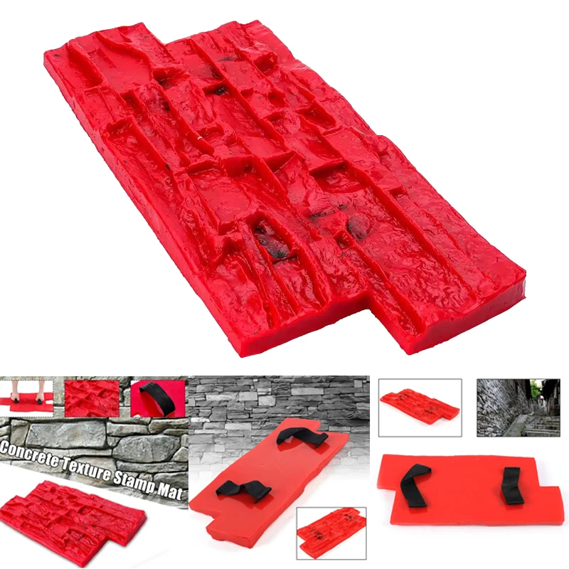 45x20cm Polyurethane Molds For Concrete Garden House Decor Texture Wall Floors Mold Cement Plaster Stamps Model