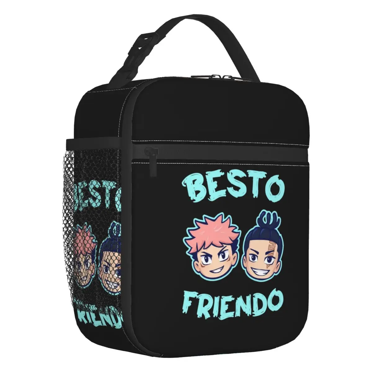 

Индивидуальная сумка для ланча для мужчин и женщин juютсу Kaisen My Besto Friendo Todo Aoi, Термоизолированный Ланч-бокс для студентов и школ