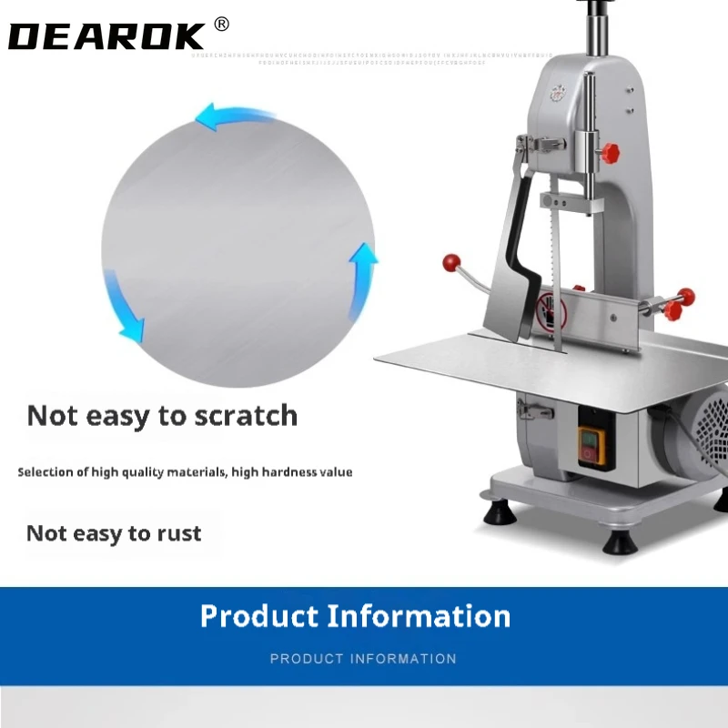 Electric Bone Saw Cutting Machine Food Processor Commercial Desktop Electric Bone Saw Cutter Bone Cutter Small Bone With 2 Saws 5