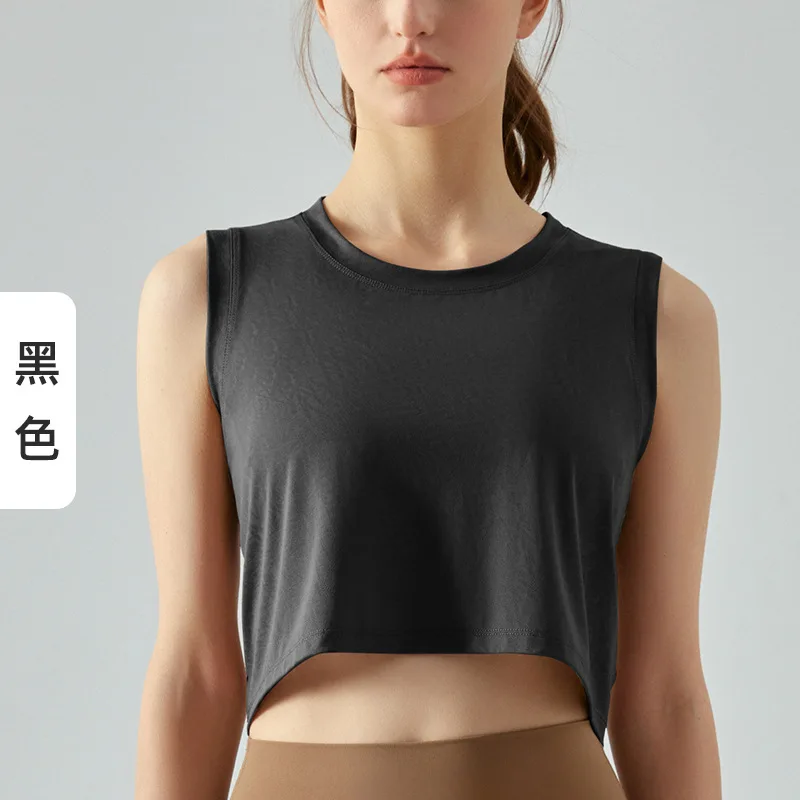 Quick Dry Yoga Wear Sports Crop Top Fitness Women's Gym Clothes Tank Sportswear Training Running Tracksuit Workout Shirt