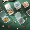45 Grid Plastic Bead Storage Case  Transparent Organizer for Nail Art Jewelry Crafts Diamond Painting Portable Accessory Box wit 4