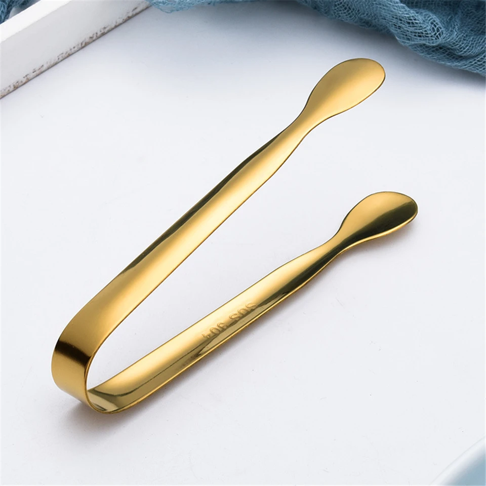 Ice Tong Bread Food Bbq Clip Barbecue Clip Ice Clamp Tool Bar Kitchen Accessories 10.8Cm Stainless Steel Cube