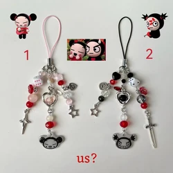 Exquisite Handmade Puka & Garoo Couple Mobile Phone Chain (1)