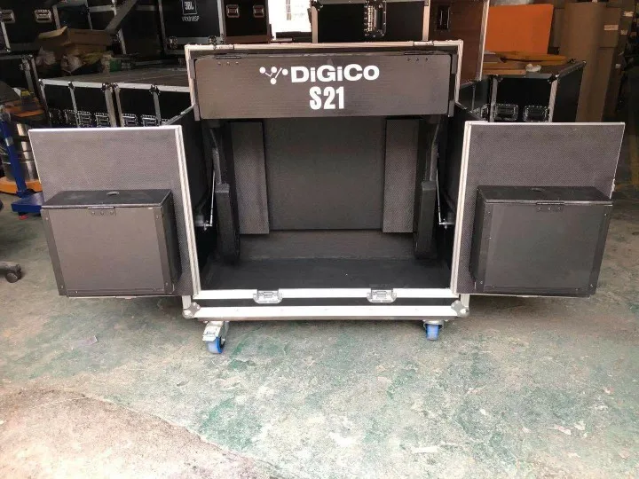 Digico S21 mixing console aviation case hydraulic cabinet all-in-one shockproof and rainproof with desktop case transport case 4