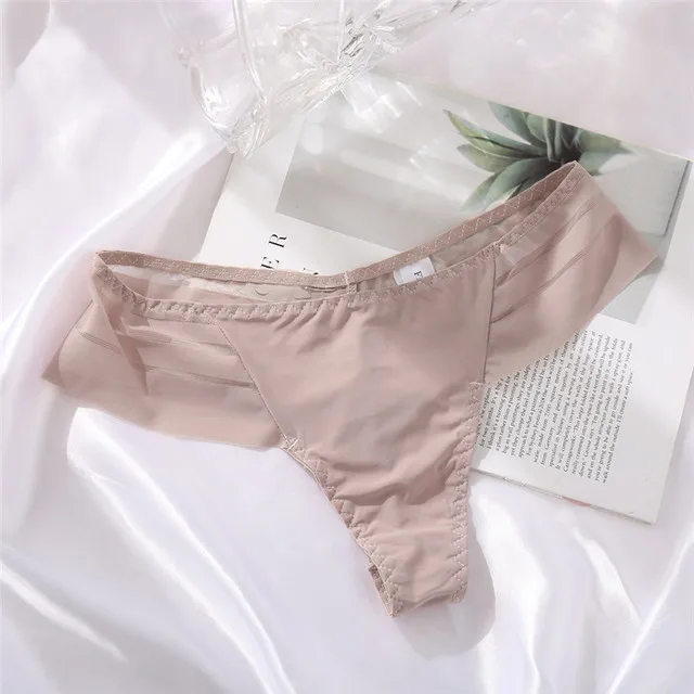 2022 Perspective Women's Thong G-string Seamless Panties Underwear Women See-Through Underpants Girls Intimates Lingerie M-XL seamless underwear Panties