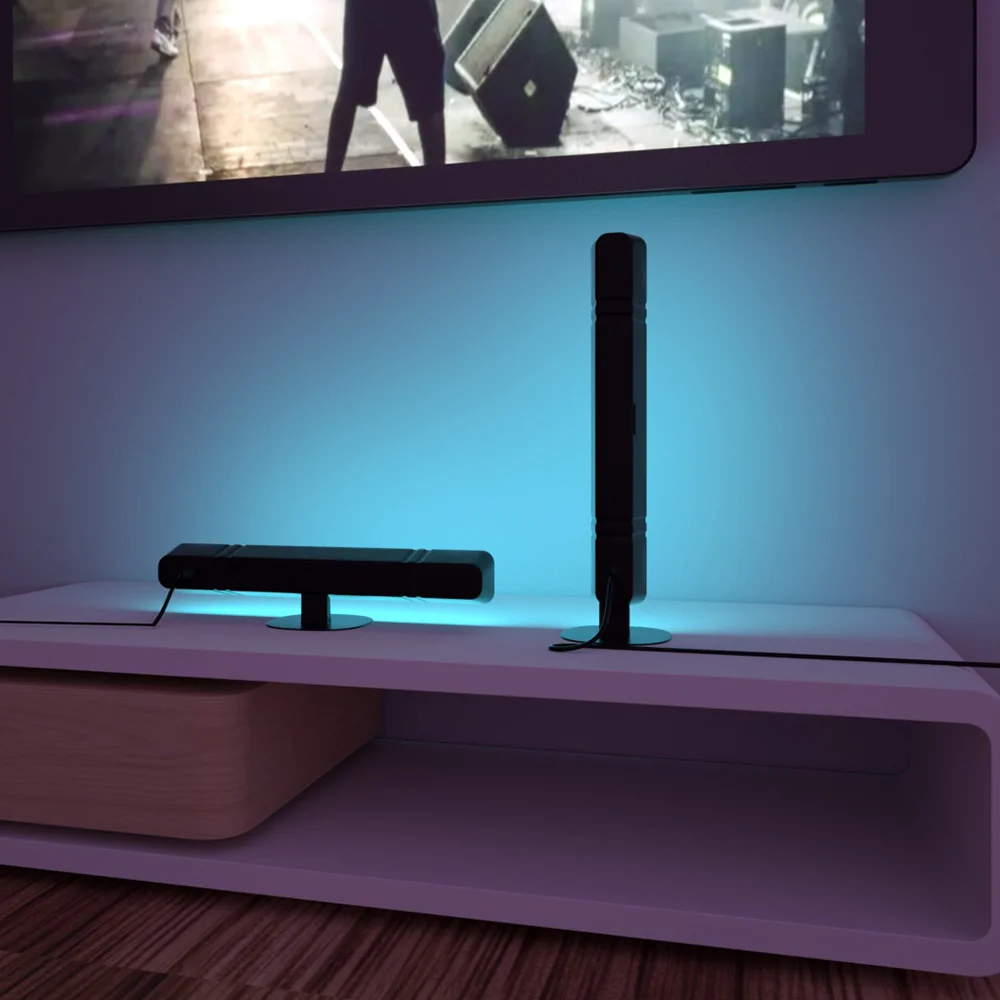 LED RGB Voice Controlled Pickup Atmosphere Light Intelligent Remote Control Color Changing Multifunctional Desktop Decoration 4