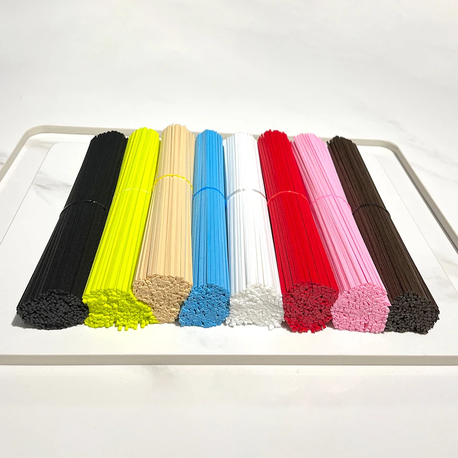 Triangle Shape Fibre Reed Diffuser Sticks 100pcs Length 22cm Diameter 4mm Home Fragrance Oil Refill Sticks Thick Reed