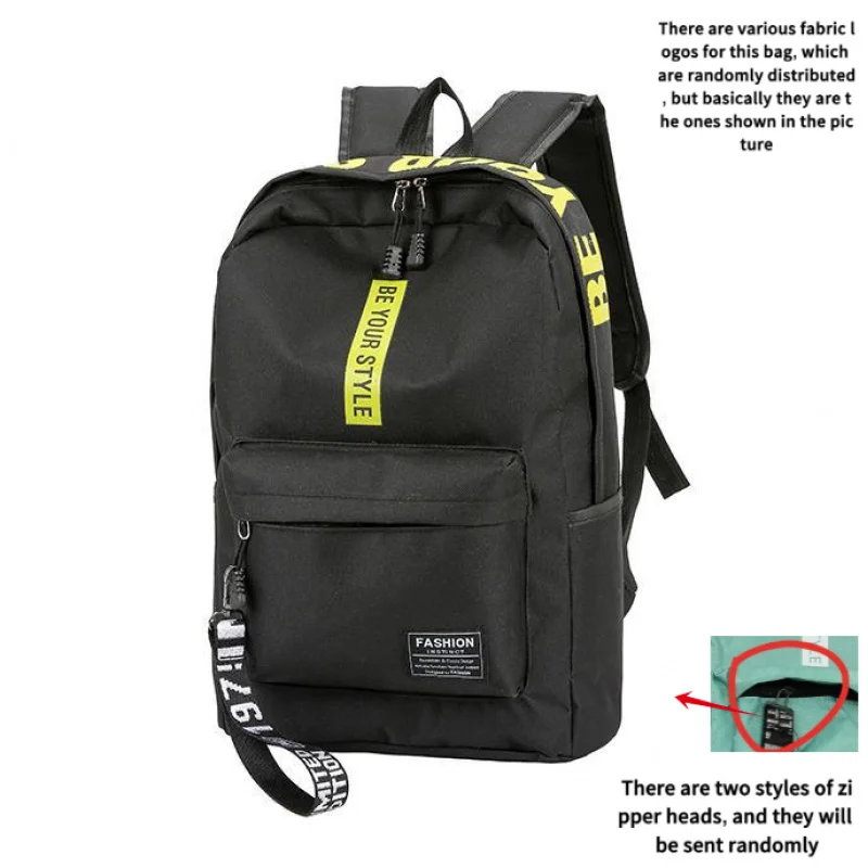 Fashionable Trendy Backpack for Men Women Junior High School Students Large Capacity Korean Style