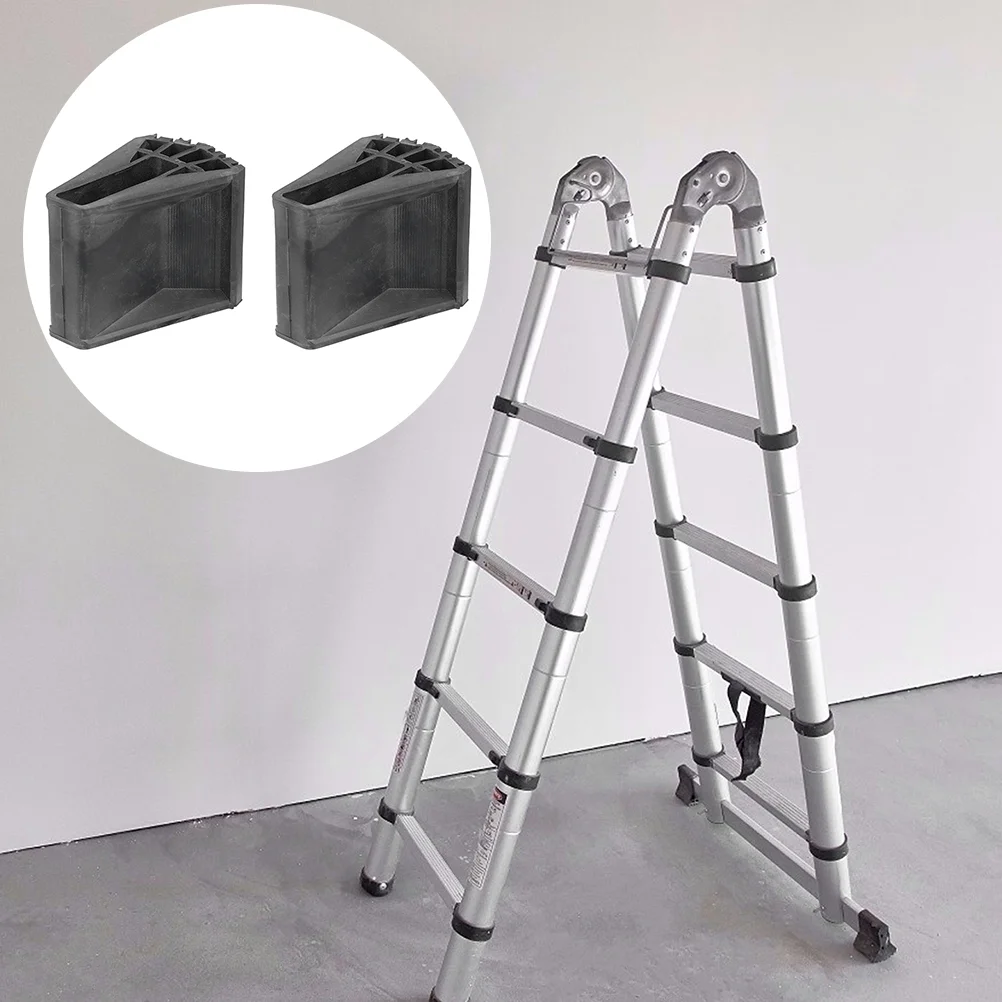 Durable Non Slip Foot Pad Rubber Mats Ladder Feet Covers Protective Cover Anti Skid Ladder Scaffolding Parts Construction 4Pcs