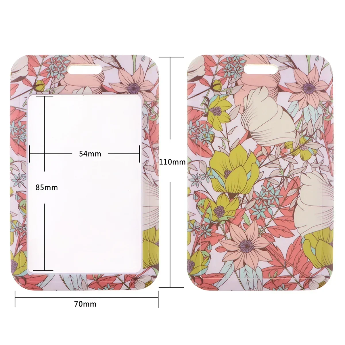 Flower Series Neck Strap Lanyards Keychain Badge Holder ID Credit Card Pass Hang Rope Lanyard For Keys Accessories